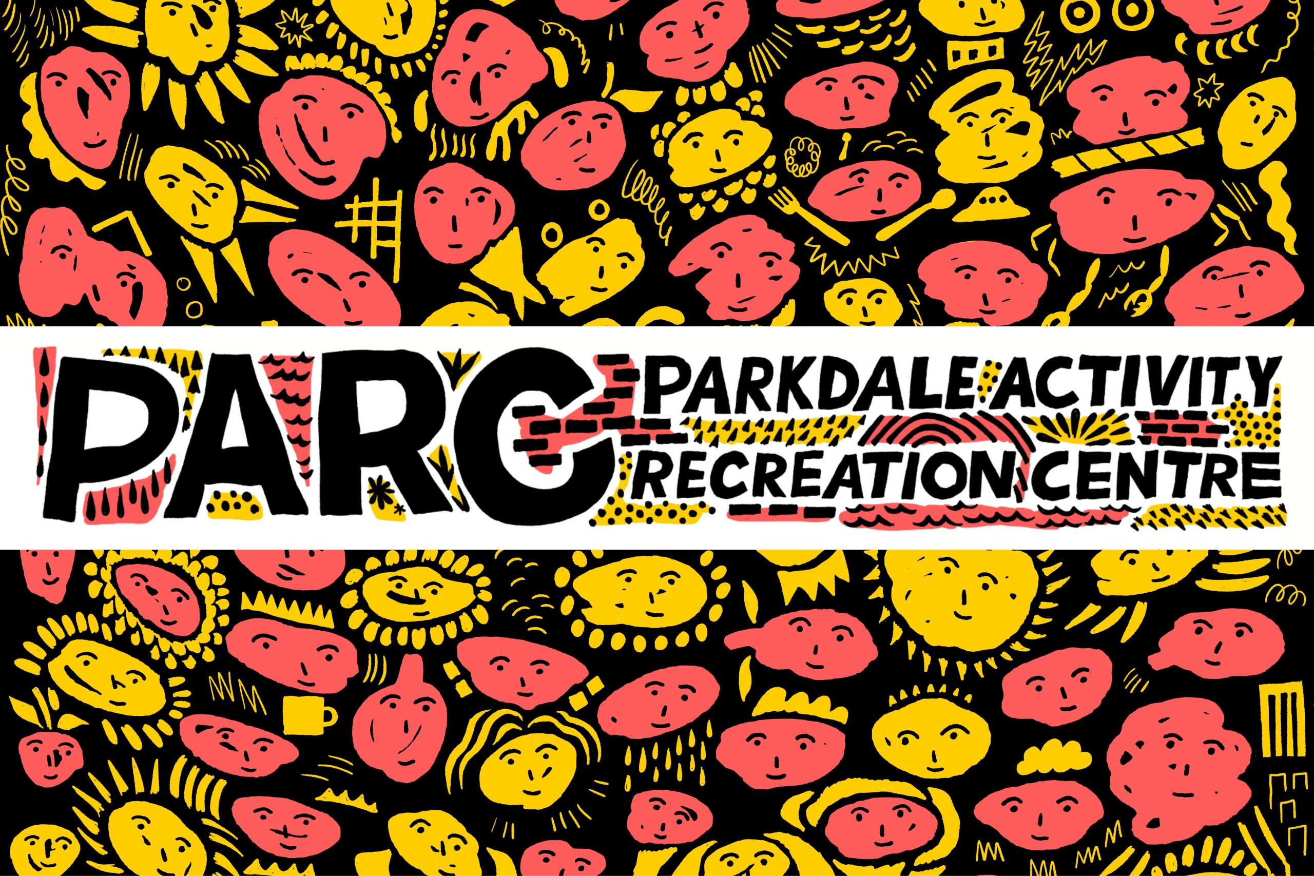 Poster art for the PARC Benefit Concert, art by cartoonist Michael DeForge